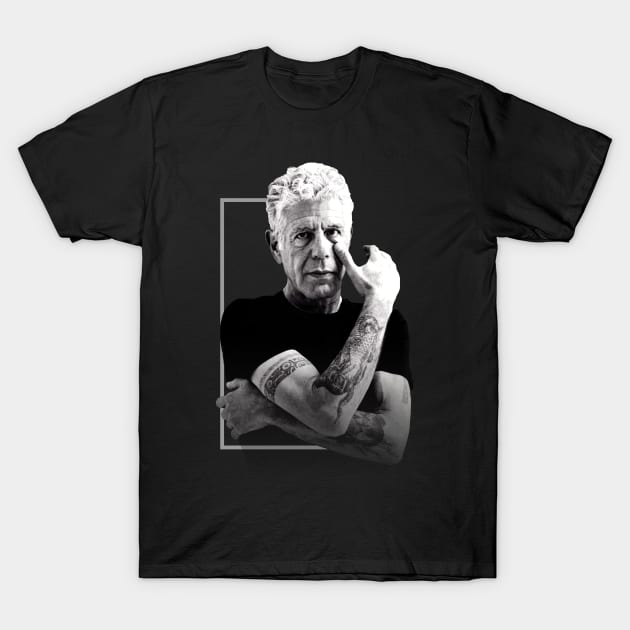 anthony bourdain T-Shirt by small alley co